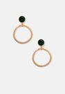 Missguided - Emerald Resin Ring Earrings Missguided - Emerald Resin Ring Earrings