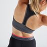 DOMYOS - Extra Small 100 Women's Fitness Cardio Training Sports Bra, Black DOMYOS - Extra Small 100 Women's Fitness Cardio Training Sports Bra, Black