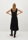 Mango - black Fluted hem dress Mango - black Fluted hem dress