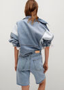 Mango - Open Blue High-Waist Denim Bermuda, Women Mango - Open Blue High-Waist Denim Bermuda, Women