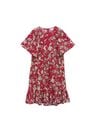 Mango - Red Printed Cotton Dress, Kids Girl Mango - Red Printed Cotton Dress, Kids Girl