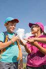QUECHUA - MH100 Kids' Hiking Cap- Blue, Unique Size QUECHUA - MH100 Kids' Hiking Cap- Blue, Unique Size