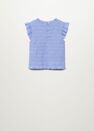Mango - lt-pastel purple Ruched blouse with ruffles Mango - lt-pastel purple Ruched blouse with ruffles