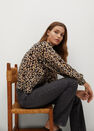 Mango - black Printed flowy shirt Mango - black Printed flowy shirt
