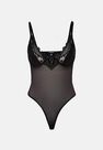 Missguided - Black Black V Bar Lace Bodysuit Missguided - Black Black V Bar Lace Bodysuit