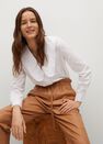 Mango - natural white Babydoll collar cotton shirt Mango - natural white Babydoll collar cotton shirt
