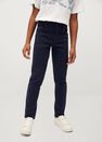 Mango - navy Slim-fit cotton trousers Mango - navy Slim-fit cotton trousers