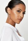 Missguided - Gold Look Twist Chain Drop Earrings, Women Missguided - Gold Look Twist Chain Drop Earrings, Women