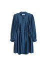 Mango - medium blue Pleated satin dress Mango - medium blue Pleated satin dress
