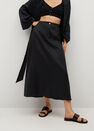 Mango - black 100% linen skirt Mango - black 100% linen skirt