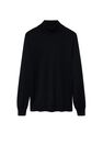 Mango - black 100% merino wool washable sweater Mango - black 100% merino wool washable sweater