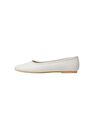 Mango - white Basic leather ballerina shoes Mango - white Basic leather ballerina shoes