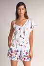 Salsa Jeans - White Assymetric short jumpsuit Salsa Jeans - White Assymetric short jumpsuit