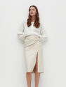 Reserved - Button down cropped jumper - Ivory Reserved - Button down cropped jumper - Ivory