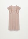 Mango - lt-pastel pink Metallic knit dress Mango - lt-pastel pink Metallic knit dress
