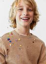 Mango - lt pastel grey Elbow patches cashmere cotton sweater Mango - lt pastel grey Elbow patches cashmere cotton sweater