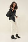 Salsa Jeans - Black Leather bag with panel Salsa Jeans - Black Leather bag with panel