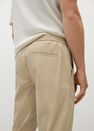 Mango - light beige Tencel cotton joggers, Men Mango - light beige Tencel cotton joggers, Men