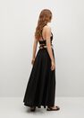 Mango - black Cotton flared skirt, Women Mango - black Cotton flared skirt, Women