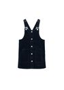 Mango - medium blue Buttons corduroy pinafore dress Mango - medium blue Buttons corduroy pinafore dress