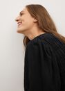 Mango - black Gathered details dress Mango - black Gathered details dress