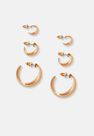 Missguided - Gold Gold Look Chunky Hoop Earrings 3 Pack Missguided - Gold Gold Look Chunky Hoop Earrings 3 Pack