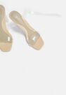 Missguided - Nude Nude Clear Mid Block Heels Missguided - Nude Nude Clear Mid Block Heels