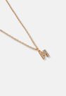 Missguided - Gold Look Pave M Initial Pendant Necklace, Women Missguided - Gold Look Pave M Initial Pendant Necklace, Women