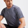 DOMYOS - 2XL Technical Fitness T-Shirt 100 - Mottled, Steel Grey DOMYOS - 2XL Technical Fitness T-Shirt 100 - Mottled, Steel Grey