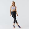 KALENJI - W28 L31 Run Dry+ Feel Women's Running Cropped Bottoms - Black KALENJI - W28 L31 Run Dry+ Feel Women's Running Cropped Bottoms - Black