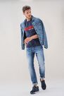 Salsa Jeans - Blue Regular Fit Sweatshirt With Branding Salsa Salsa Jeans - Blue Regular Fit Sweatshirt With Branding Salsa