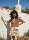 Mango - orange Floral print miniskirt, Women Mango - orange Floral print miniskirt, Women