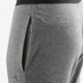 DOMYOS - 8-9Y Boys' Light Slim-Fit Durable Breathable Cotton Gym Bottoms 500 - Black DOMYOS - 8-9Y Boys' Light Slim-Fit Durable Breathable Cotton Gym Bottoms 500 - Black