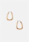 Missguided - Gold Look Triangle Tube Hoop Earrings, Women Missguided - Gold Look Triangle Tube Hoop Earrings, Women