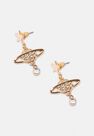 Missguided - Gold Look Orb Pave Stud Earrings Missguided - Gold Look Orb Pave Stud Earrings