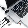 SATECHI - Satechi Type-C Pro Hub with Ethernet & 4K HDMI Silver SATECHI - Satechi Type-C Pro Hub with Ethernet & 4K HDMI Silver