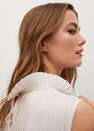 Mango - natural white Pleated midi dress Mango - natural white Pleated midi dress