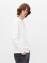 Reserved - White Minimalist Style Sweatshirt, Men Reserved - White Minimalist Style Sweatshirt, Men