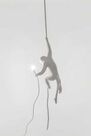 Seletti - Monkey Lamp Hanging With Rope White Indoor Seletti - Monkey Lamp Hanging With Rope White Indoor