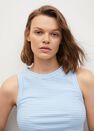 Mango - medium blue Recycled polyester top, Women Mango - medium blue Recycled polyester top, Women