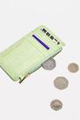 Urban Outfitters - Lime UO Faux Leather Cardholder Wallet, Women Urban Outfitters - Lime UO Faux Leather Cardholder Wallet, Women