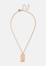 Missguided - Gold Look Tag Pendant Necklace, Women Missguided - Gold Look Tag Pendant Necklace, Women