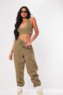 Missguided - Kahki Halter Neck Crop Top Missguide Missguided - Kahki Halter Neck Crop Top Missguide
