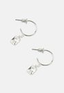 Missguided - Silver Look Square Hoop Gift Earrings, Women Missguided - Silver Look Square Hoop Gift Earrings, Women