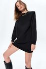 Mohito - Knit Mini Dress - Black Mohito - Knit Mini Dress - Black