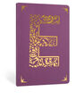 PORTICO DESIGN LTD - Portico Design E Monogram Purple A6 Notebook PORTICO DESIGN LTD - Portico Design E Monogram Purple A6 Notebook