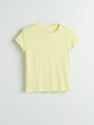 Reserved - Yellow Organic Cotton T-Shirt, Women Reserved - Yellow Organic Cotton T-Shirt, Women