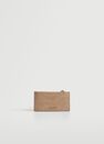 Mango - lt-pastel pink Croc-effect card holder, Women Mango - lt-pastel pink Croc-effect card holder, Women