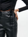 Reserved - Cropped top with decorative trims - Black Reserved - Cropped top with decorative trims - Black