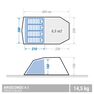 QUECHUA - Unique Size Inflatable Camping Tent Air Seconds 4.1 F&B 4 Person 1 Bedroom, Default QUECHUA - Unique Size Inflatable Camping Tent Air Seconds 4.1 F&B 4 Person 1 Bedroom, Default
